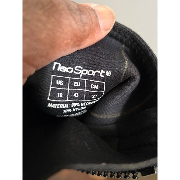 Neo Sport 3MM Neoprene Zippered Dive Ankle Boots For Water Sports Size 10 - Picture 11 of 11